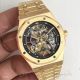 Swiss Copy Audemars Piguet Royal Oak Extra-thin Openworked Watch Yellow Gold (2)_th.jpg